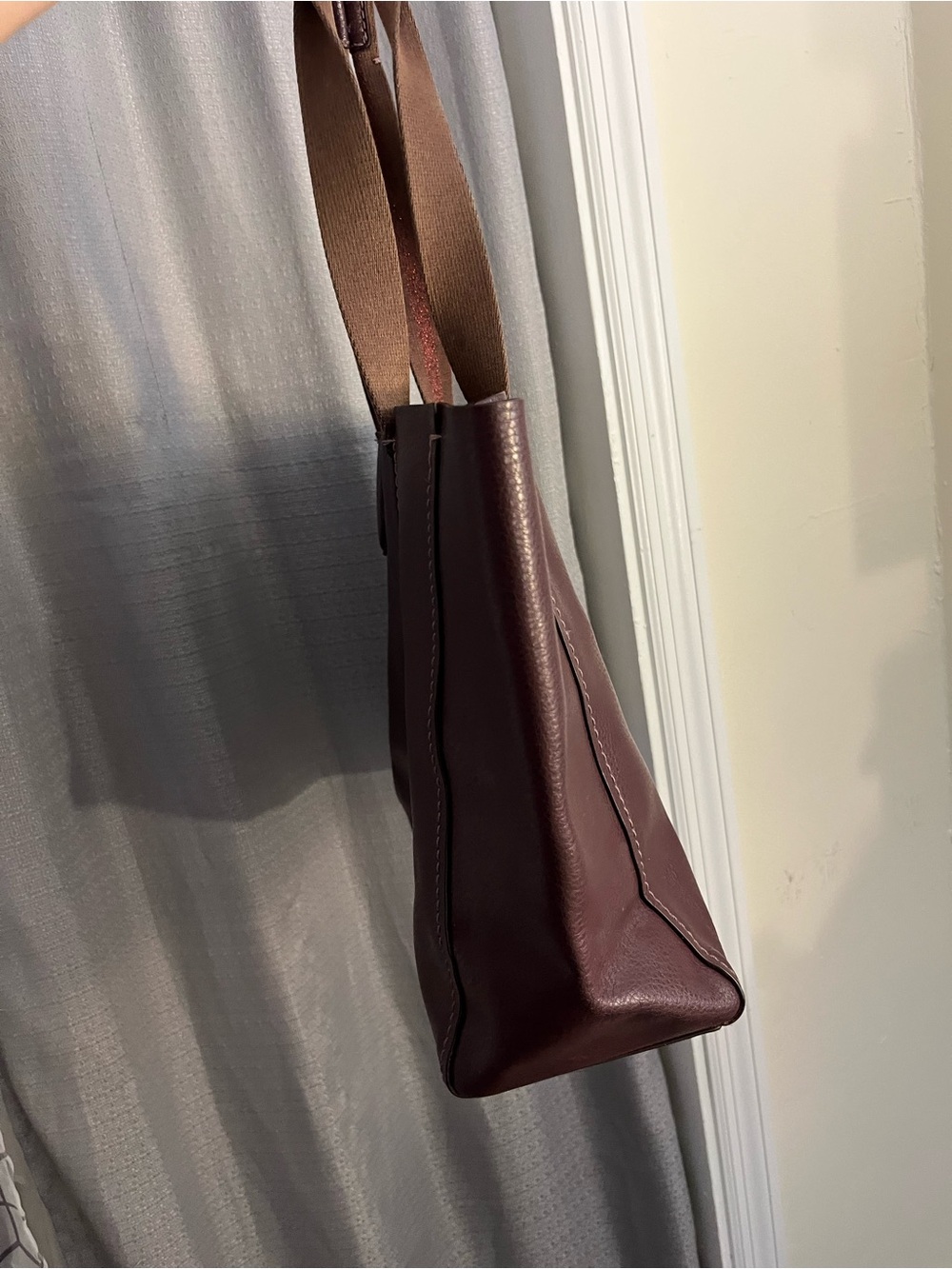 Coach Derby Oxblood Leather Tote Bag - Picture 3 of 7